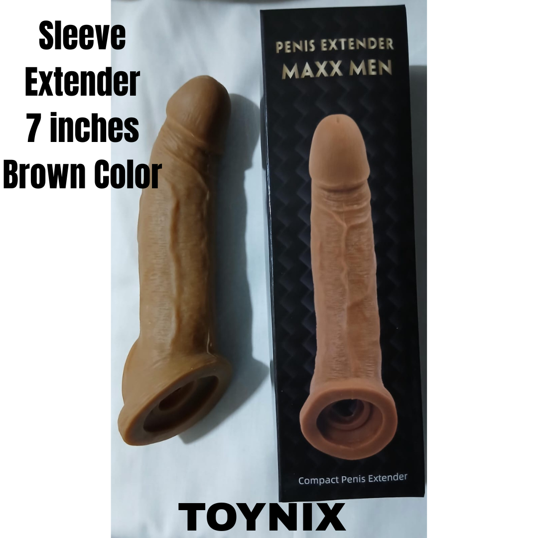 Silicon Dragon Condom 7" Inches Dark Color